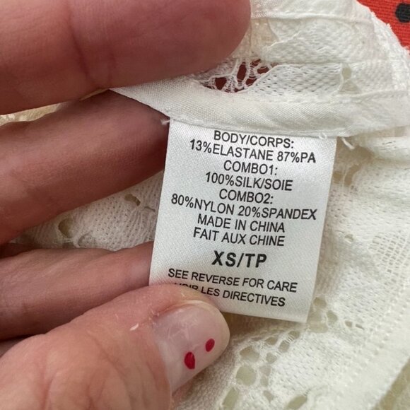 Cami NYC white lace body suit size XS - Picture 5 of 5